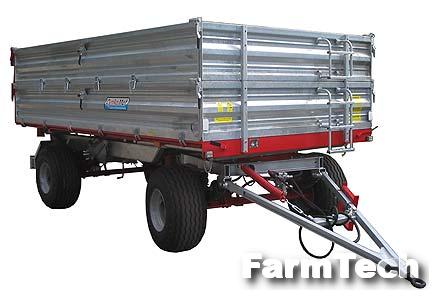 Прицеп сельскохозяйственный двухосный с трехсторонним опрокидыванием BMS T-104