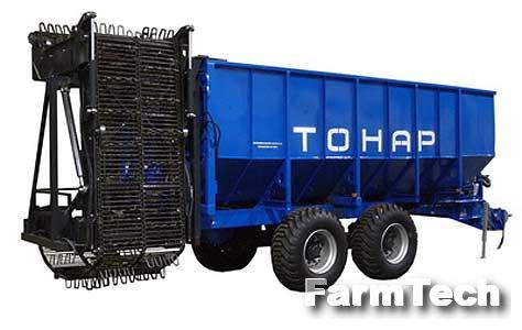 Прицеп тракторный с донным транспортёром Тонар ПТ-4