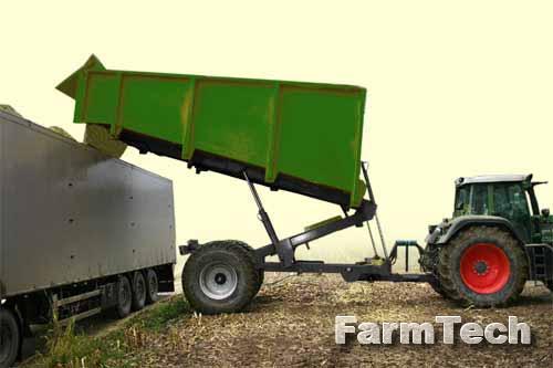 Прицеп саморазгрузочный с подъемом Завод Кобзаренка СПП-10