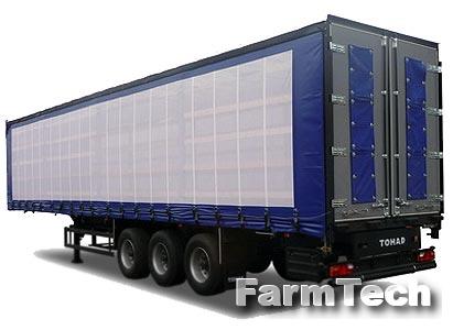 Полуприцеп-птицевоз со шторным тентом Тонар