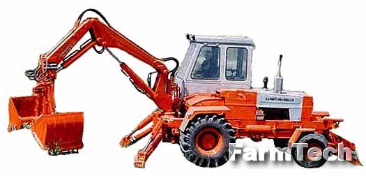 Погрузчик-экскаватор автономный грейферный Коломыясельмаш ПЭА-1А 1560C