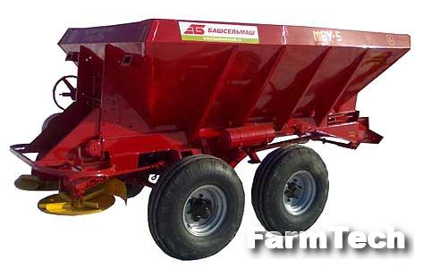 Машина для внесения минеральных удобрений и извести Башсельмаш МВУ-5