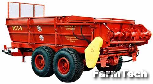 Машина для внесения твердых органических удобрений БобруйскАгроМаш МТТ-4
