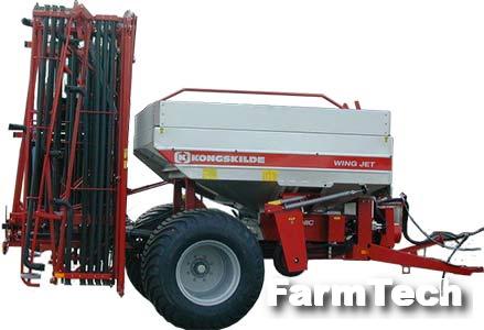 Разбрасыватель удобрений пневматический Kongskilde Wing Jet S 4018