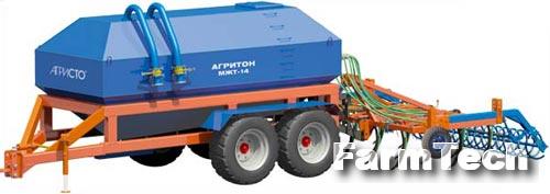 Ёмкость для перевозки и внутрипочвенного внесения жидкого навоза Агристо МЖТ-14 Агритон