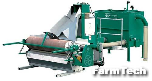 Сепаратор навоза с сушильными валковыми прессами 2-х роликовый GEA Houle