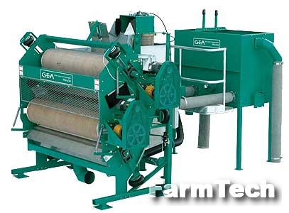 Сепаратор навоза с сушильными валковыми прессами 5-и роликовый GEA Houle