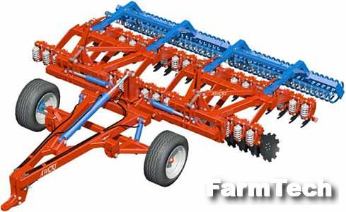 Борона дисковая прицепная двухрядная Агристо Дискостар БДТ-7х2