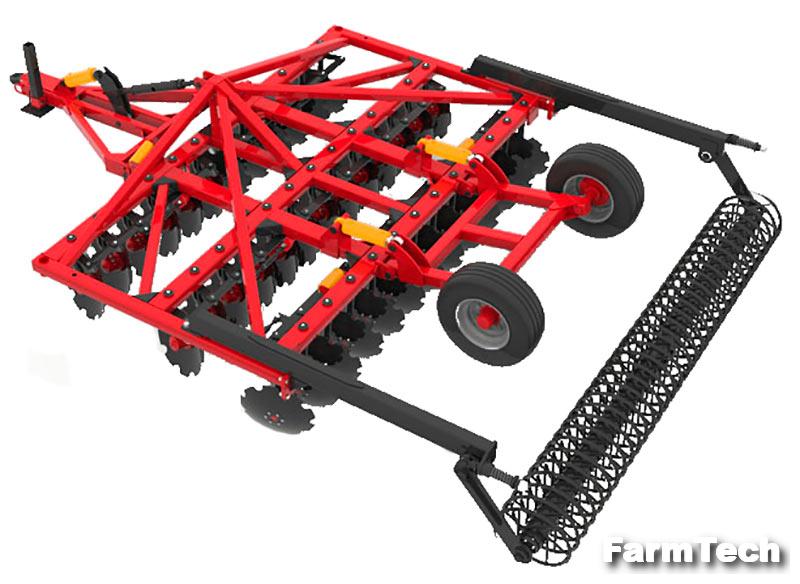 Борона дисковая трехрядная ПромАгроТехнологии БД-4x3П EURO