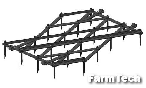 Борона зубовая лёгкая скоростная Южный ветер БЗЛС-1,0