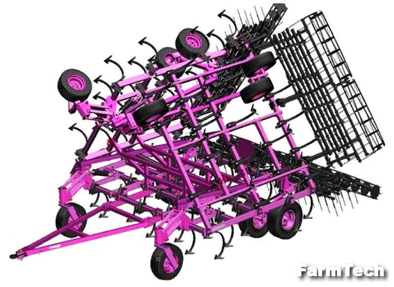 Культиватор полевой универсальный комбинированный сплошной обработки почвы Нью Тон УНИКС-12В
