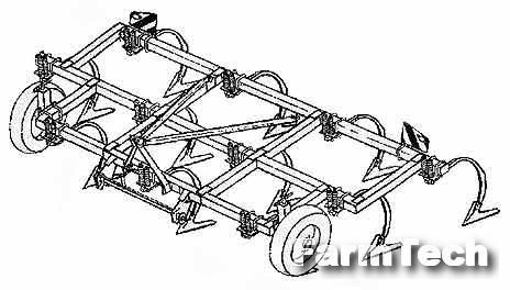 Культиватор противоэрозионный Красный Аксай КПЭ-4-01