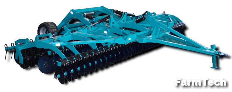 Лущильник дисковый тяжелый с тяжелым тандемным катком Промзапчасть Мастер М-5000пс