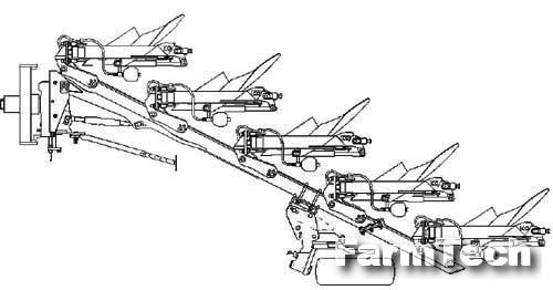 Плуг 2-6-ти корпусной навесной полнооборотный Rabe Super-Albatros V 160 M