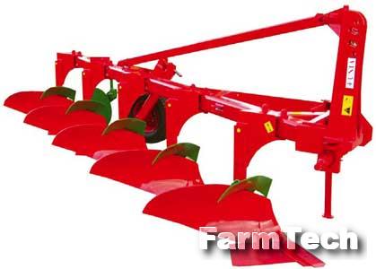 Плуг 2-7-ми корпусной загонный навесной Unia Tur 120S 35 4+