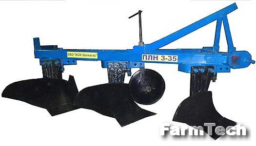 Плуг 3-8-ми корпусный навесной АСМ-Запчасть ПЛН-3-35