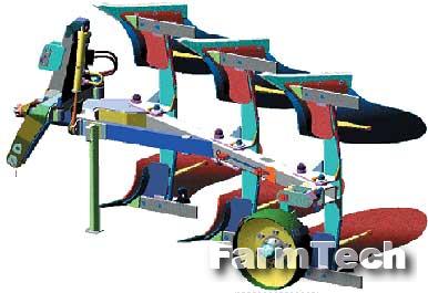 Плуг 3-х корпусный поворотный Молдагротехника PR-3-35