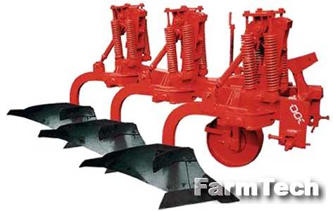 Плуг 3, 4, 7-ми корпусный с пружинными предохранителями МЗШ ПЛП-3 (4, 7)-35