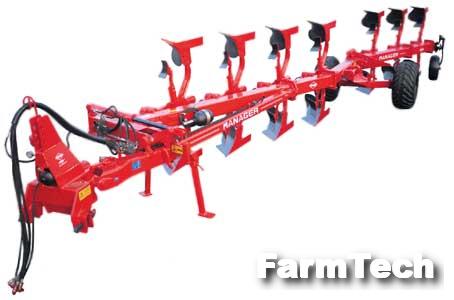 Плуг 5-8-ми корпусной оборотный полунавесной Kuhn Manager C