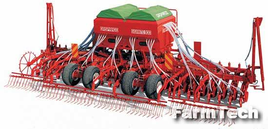 Сеялка пневматическая зерновая для прямого посева со складывающейся рамой Gaspardo Gigante 900