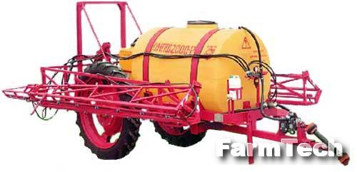 Опрыскиватель модернизированный штанговый с технологическим комплектом фирмы Агрохиммаш RAU ОМПШ-2000Р