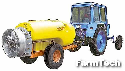 Опрыскиватель прицепной вентиляторный Агристо ОВГ-2000