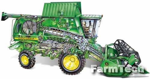 Комбайн зерноуборочный с аксиально-роторной системой обмолота и сепарации John Deere John Deere 9560 STS