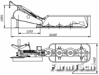 Косилка ротационная навесная Рид КРН-2,1 А-0,1