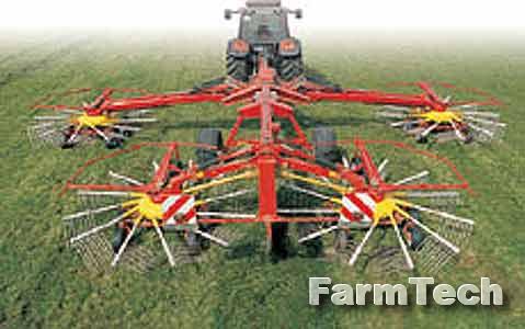 Валкообразователь четырехроторный Pottinger Eurotop 1251 A multitast