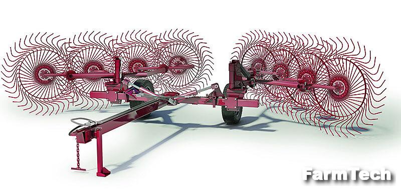 Грабли колесно-пальцевые Клевер Kolibri V