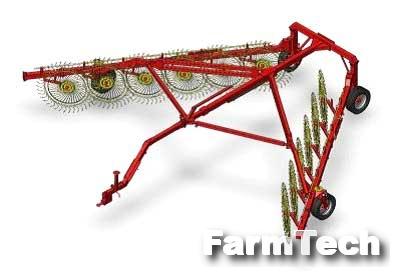 Грабли колесно-пальцевые прицепные Tonutti Dominator V10-4GW