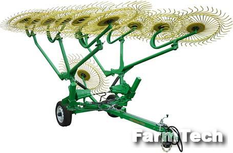 Грабли колесно-пальцевые прицепные Омский Экспериментальный Завод Вихрь ГКП-8