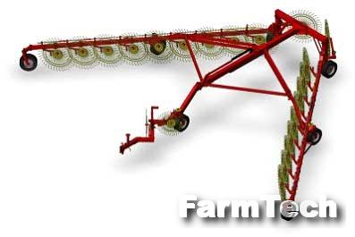 Грабли прицепные колесно-пальцевые Tonutti Millenium V20-7GW