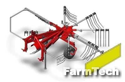 Грабли роторные Краснокамский РМЗ Tonutti GR 350