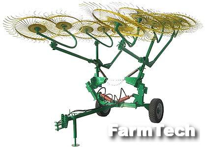 Грабли-ворошилки колесно-пальцевые Унисибмаш ГКП-7,3