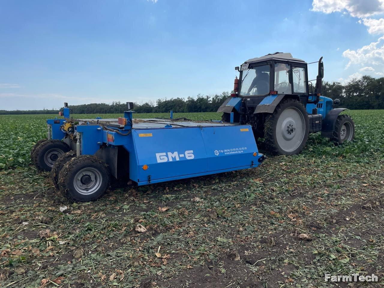 Ботвоудалительная машина (дефолиатор) сахарной свеклы Техмаш БМ-6