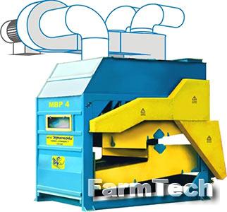 Машина зерноочистительная воздушно-решетная Зерноочистка МВР-4 (МВУ-1500)