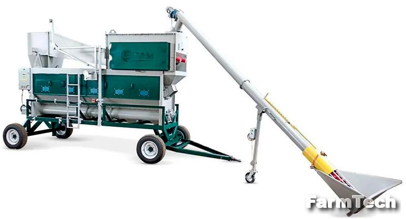 Сепаратор мобильный зерноочистительный с циклоном и загрузным шнеком Завод сельхозмашин ОВС-355ЦМШ