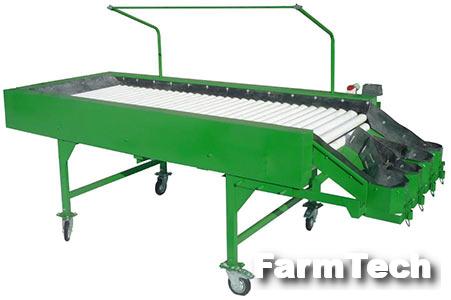 Стол инспекционный с роликовым полотном Агротехмаш 1000х2500ЦР-0,55МЧ-ВГГ-ФШППСШ-ЗВКДР-ПВКДР