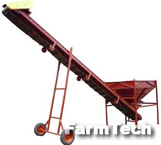 Транспортер 500х7000 с приемным бункером на 1,5 куб.м Агротехмаш