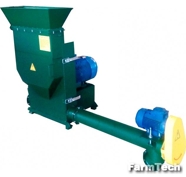Дробилка молотковая с выгрузным элеватором (зернодробилка) ДМ-4Т