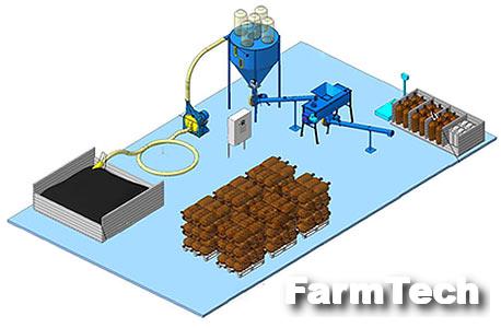 Линия приготовления белково-витаминно-минерального концентрата ЛБВМК ЛБМВК-1