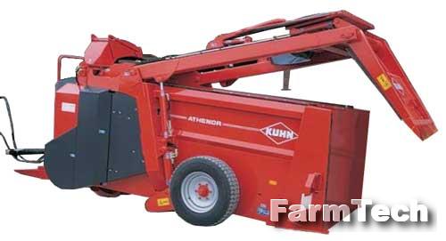 Выдуватель-раздатчик и рециркулятор соломы Kuhn Athenor 7560