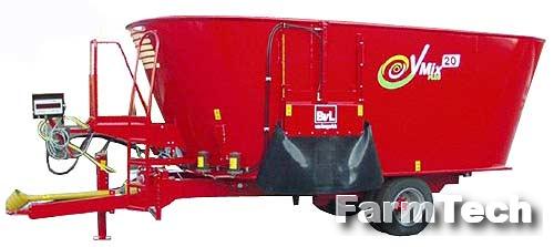 Кормосмеситель полуприцепной вертикальный BvL V-Mix Plus 28 2S