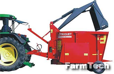 Смеситель вертикальный одношнековый самозагружающийся Trioliet Gigant 500 M/K