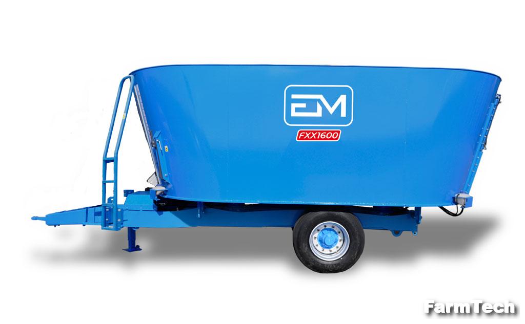 Смеситель-кормораздатчик вертикальный двухшнековый EUROMILK RINO FXX FXX S 1200 HD