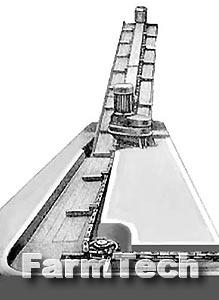 Транспортёр скребковый для уборки навоза Кургансельмаш ТСН-3,0-Б