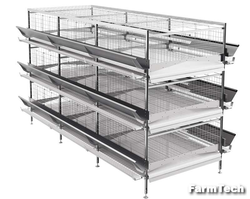 Оборудование клеточное для содержания промышленного стада кур-несушек Техна GOLIAF