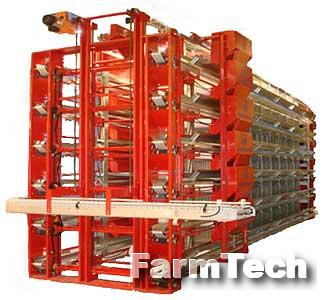 Оборудование клеточное для содержания промышленного стада кур-несушек Энергомера КП-112ЛМ