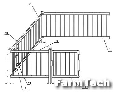 Станок для группового содержания свиней на откорме Ремтехмаш